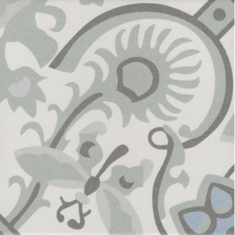 Revoir Paris La Madeleine Papillon matt Wand/Bodenfliese 20x20 cm