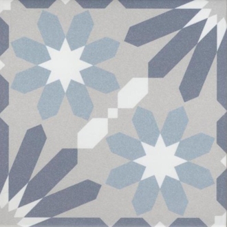 Revoir Paris La Madeleine Syrah Bleu matt Wand/Bodenfliese 20x20 cm