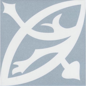 Revoir Paris La Madeleine Zelie Bleu matt Wand/Bodenfliese 20x20 cm