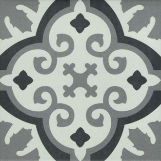 Revoir Paris La Villette Otto Noir matt Wand/Bodenfliese 20x20 cm