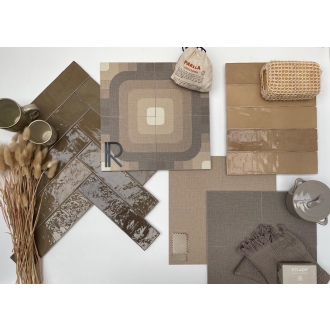 Revoir Paris Studio Amande glänzend Wandfliese 6,2x25 cm