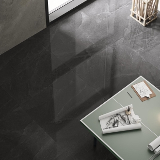 Provenza Saltstone Boden- und Wandfliese Black Iron matt 30x60 cm