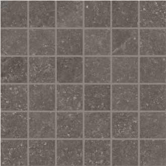 Provenza Saltstone Mosaik 5x5 Black Iron glänzend Matte 30x30 cm