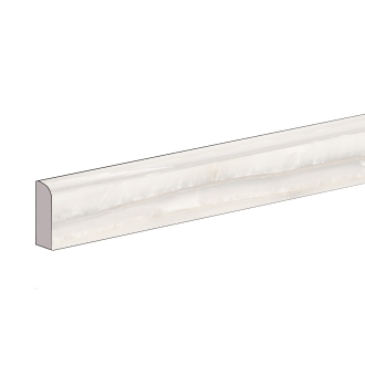 Sant Agostino Akoya White Naturale Sockel 7,3x60 cm