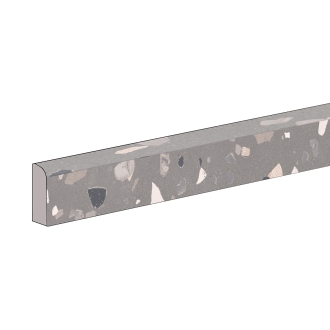 Sant Agostino Deconcrete De-Micro Grey Naturale Sockel 7,3x120 cm