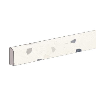 Sant Agostino Deconcrete De-Micro White Naturale Sockel 7,3x90 cm