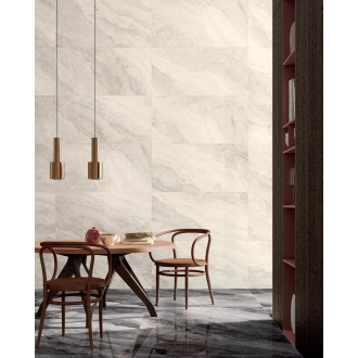 Fliese Sant Agostino Mystic in der Farbe Dark verlegt in einer Küche