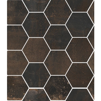 Sant Agostino Oxidart Black Naturale Mosaik Hexagon 26x30 cm