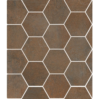 Sant Agostino Oxidart Copper Naturale Mosaik Hexagon 26x30 cm