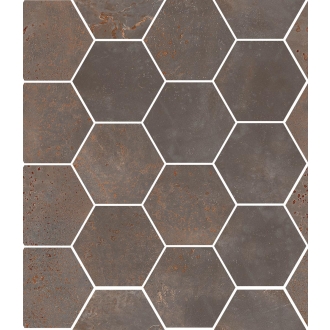 Sant Agostino Oxidart Iron Naturale Mosaik Hexagon 26x30 cm