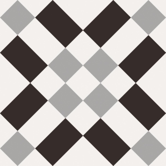 Fliese Sant Agostino Patchwork in der Farbe B&W Mix