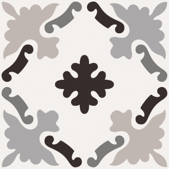 Fliese Sant Agostino Patchwork in der Farbe B&W Mix