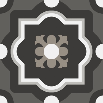 Fliese Sant Agostino Patchwork in der Farbe B&W Mix