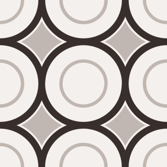 Fliese Sant Agostino Patchwork in der Farbe B&W Mix