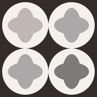 Fliese Sant Agostino Patchwork in der Farbe B&W Mix