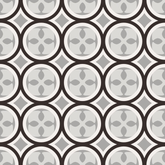 Fliese Sant Agostino Patchwork in der Farbe B&W 1