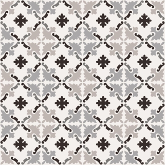 Fliese Sant Agostino Patchwork in der Farbe B&W 3