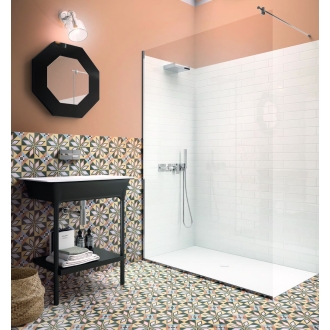 Fliese Sant Agostino Patchwork in der Farbe Colors 1 verlegt in einem Badezimmer