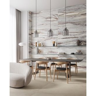 Fliese Sant Agostino Star in der Farbe Marble Indigo verlegt in einem Wohnzimmer