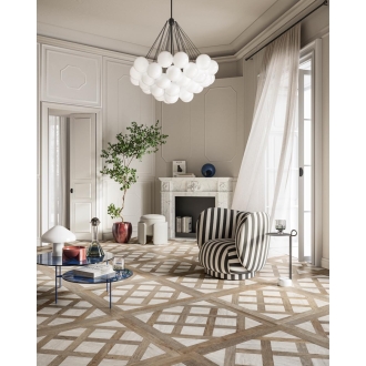 Fliese Sant Agostino Yorkwood in der Farbe Classic 2 verlegt in einem Wohnzimmer