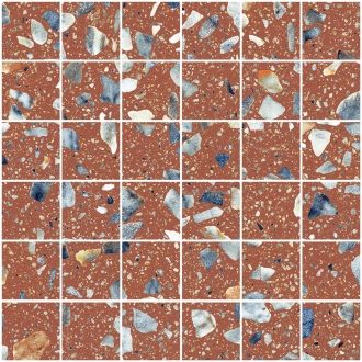 Sant Agostino Glow Plus Sunset NAT Mosaik Plus 30x30 cm