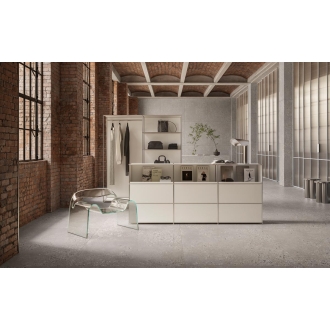 Sant Agostino Gravel Large Grey Antislip Bodenfliese 90x90 cm