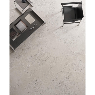 Sant Agostino Gravel Large Pearl NAT Boden- und Wandfliese 120x120 cm