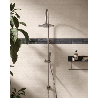 Sant Agostino Gravel Small Plisse Light Boden- und Wandfliese 60x120 cm