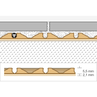 Schlüter Ditra HEAT-DUO-PS Entkopplungsmatte selbstklebend Rolle 10 m²