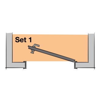 Schlüter KERDI-CID Andichtungs-Set 1 für Tür-Durchgänge, Höhe: 11 mm