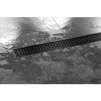 Schlüter KERDI-LINE-B 19 mm Rinnenabdeckung SQUARE Graphitschwarz 80 cm