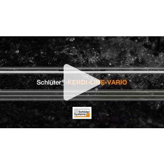 Schlüter KERDI-LINE-VARIO Entwässerungsprofil 120 cm WAVE 42 Elfenbein