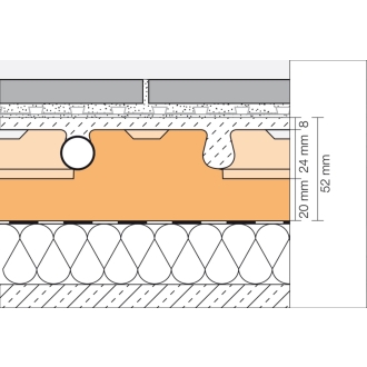 Schlüter BEKOTEC-EN-P Estrichnoppenplatte ohne Folienüberzug 0,8 m²