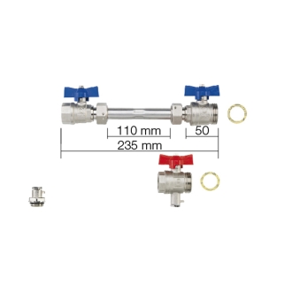 Schlüter BEKOTEC-THERM-PW Platzhalter für Wärmemengenzähler horizontal