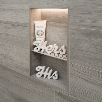 Schlüter LIPROTEC EASY Nischen-Set 305x508mm Warmweiß