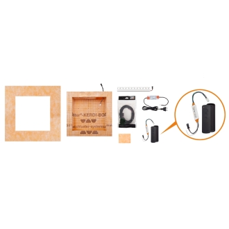 Schlüter LIPROTEC EASY Nischen-Set 305x508mm RGB+W mit Bluetooth-Receiver