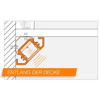 Schlüter LIPROTEC LLE-AC Profil Ecke Aluminium Brillantweiss Matt 250 cm