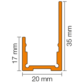 Schlüter LIPROTEC WS Profil Aluminium 250 cm