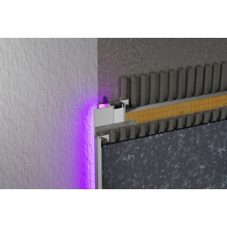 Schlüter LIPROTEC WSK Profil mit Kabelkanal Aluminium 250 cm