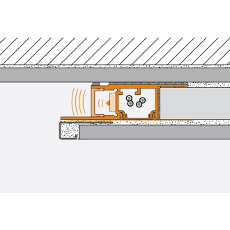 Schlüter LIPROTEC WSK Profil mit Kabelkanal Aluminium 250 cm