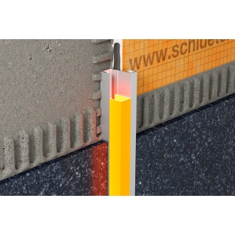 Schlüter LIPROTEC WSQ Profil mit Quadec-Abschluss Aluminium 250 cm
