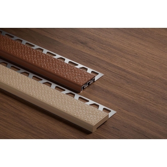 Schlüter TREP-V 42 Treppenprofil, Fugengrau, Länge: 100 cm, Höhe 12,5 mm