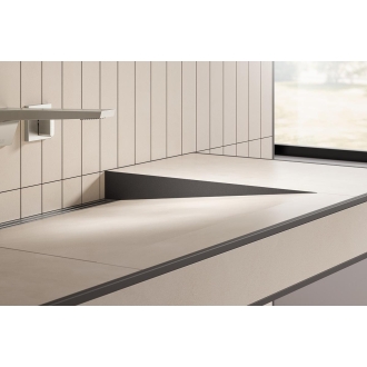 Schlüter KERDI-WASHBASINPROFILE-WW Gefällekeile, Alu, strukturbeschichtet TSDA