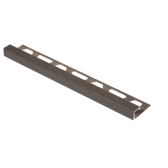 Schlüter-QUADEC-TSLA Hellanthrazit Strukturbeschichtet Abschlussschiene Höhe: 11 mm Länge: 250 cm