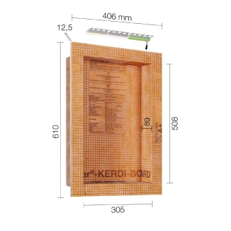 Schlüter LIPROTEC EASY Nischen-Set 305x508mm Warmweiß