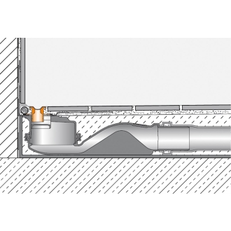Schlüter KERDI-LINE-VARIO Entwässerungsprofil 180 cm COVE 34 Bronze