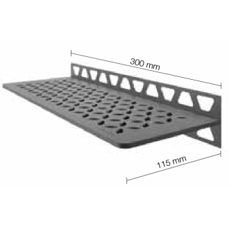 Schlüter Wandablage SHELF-W Grau 300x115 mm