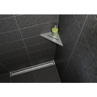 Schlüter Wandablage SHELF-E Edelstahl gebürstet 210x210 mm