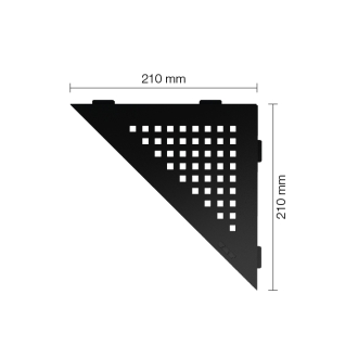 Schlüter Wandablage SHELF-E Graphitschwarz matt 210x210 mm