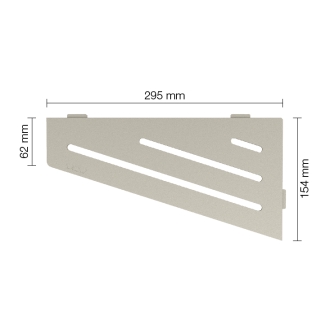 Schlüter Wandablage SHELF-E Creme 154x295 mm